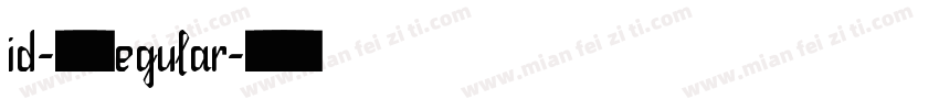 id-懐遊体 Regular字体转换